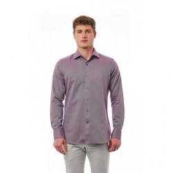 Camicia in cotone bordeaux...