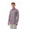 Camicia in cotone bordeaux - XL