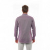 Camicia in cotone bordeaux - XL