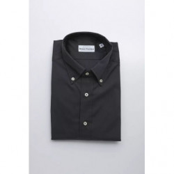 Camicia in cotone grigio - 4XL