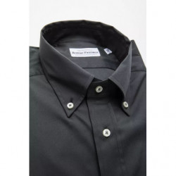 Camicia in cotone grigio - 4XL
