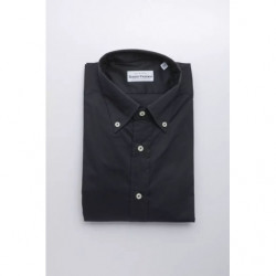 Camicia in cotone nero - XL