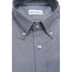 Camicia in cotone blu - L