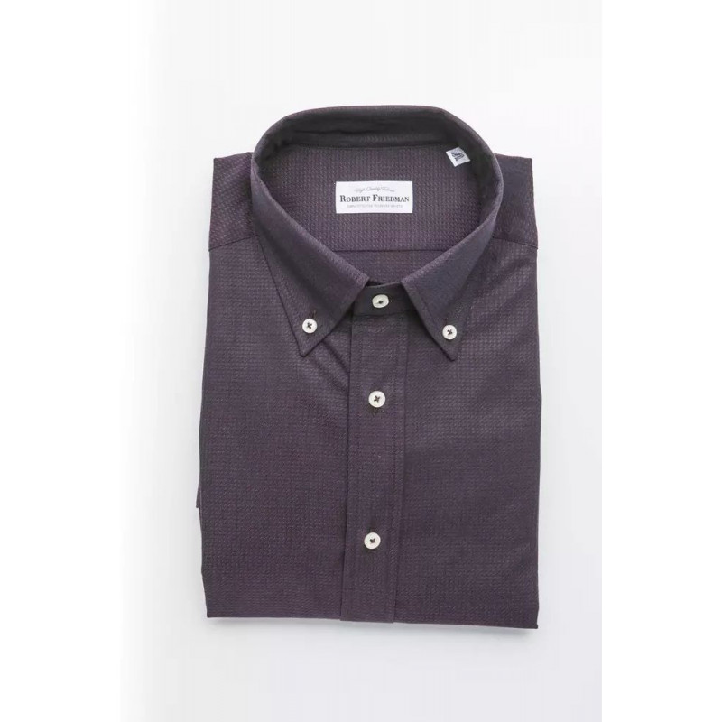 Camicia in cotone nero - XXL