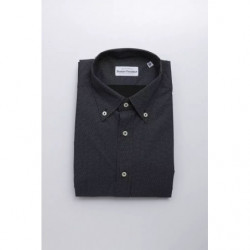 Camicia in cotone nero - XL