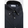 Camicia in cotone nero - XL