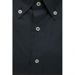 Camicia in cotone nero - XL