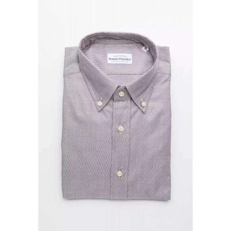 Camicia in cotone beige - 4XL