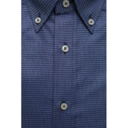 Camicia in cotone blu - L