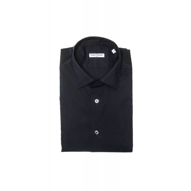 Camicia in cotone nero - XL