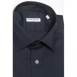 Camicia in cotone nero - XL