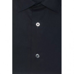 Camicia in cotone nero - XL