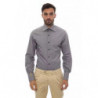 Camicia in cotone bianco e nero - XL