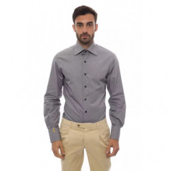Camicia in cotone bianco e...