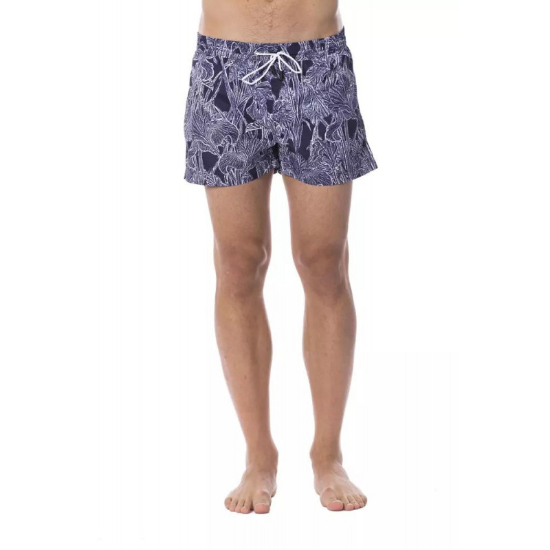 Costume da bagno in poliestere blu - IT52 - L