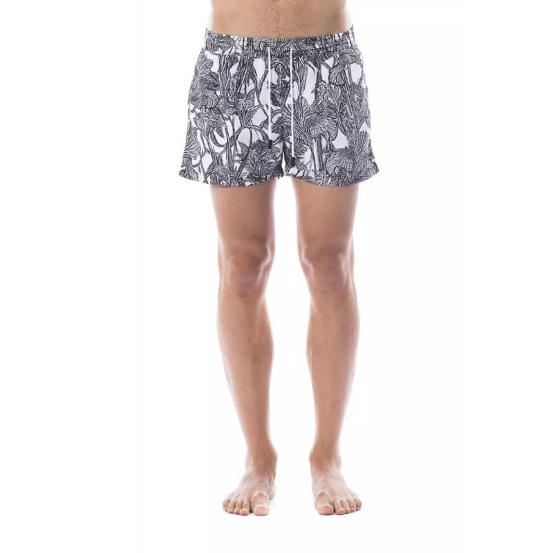 Costume da bagno in poliestere nero/bianco - IT50 - L