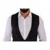 Gilet Gilet In Seta Di Lana A Righe Nere - IT48 - M