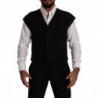Gilet gilet in cotone e lana nera - IT48 - M