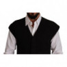 Gilet gilet in cotone e lana nera - IT48 - M