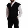 Gilet gilet in cotone e lana nera - IT48 - M