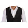 Gilet formale gilet slim fit in seta grigia - IT48 - M