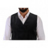 Gilet slim fit in cotone velluto grigio - IT50 - L