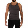 Intimo T-shirt canotta senza maniche in cotone grigio - IT4 - S