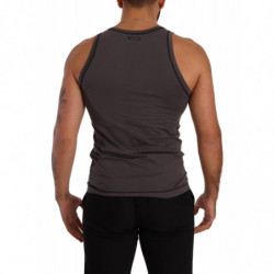 Intimo T-shirt canotta senza maniche in cotone grigio - IT4 - S
