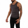 Intimo T-shirt canotta senza maniche in cotone grigio - IT4 - S