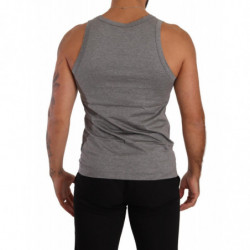 Intimo T-shirt canotta senza maniche in cotone grigio - IT4 - S