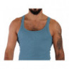 T-shirt intima canotta girocollo in cotone blu - IT4 - S