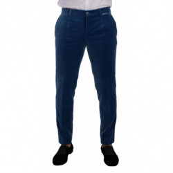 Abito 2 pezzi slim fit in velluto blu SICILIA - IT48 - M