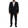 Abito 2 pezzi monopetto in lana blu ORO - IT56 - XXL