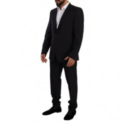 Abito 2 pezzi monopetto in lana blu ORO - IT56 - XXL