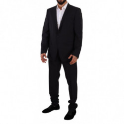 Abito 2 pezzi monopetto in lana blu ORO - IT56 - XXL