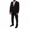 Abito 2 pezzi monopetto in lana blu ORO - IT56 - XXL