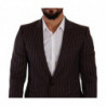 Abito 2 pezzi slim fit a righe MARTINI bordeaux - IT48 - M