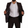 Abito 2 pezzi slim fit a righe MARTINI bordeaux - IT48 - M