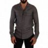 Camicia da uomo in pigiama con motivo fantasia grigia - IT4 - S
