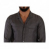 Camicia da uomo in pigiama con motivo fantasia grigia - IT4 - S