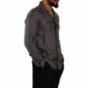 Camicia da uomo in pigiama con motivo fantasia grigia - IT4 - S