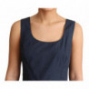 Abito a trapezio in cotone a pois blu - IT40-S