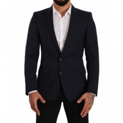 Cappotto monopetto Blu...