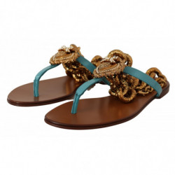 Sandali bassi Devotion in pelle blu - EU38/US7.5