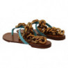 Sandali bassi Devotion in pelle blu - EU38/US7.5