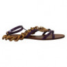 Scarpe sandali appartamenti Devotion in pelle viola - EU35.5/US5