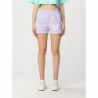 Pantaloncini in cotone viola - L