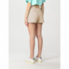 Pantaloncini in cotone beige - L