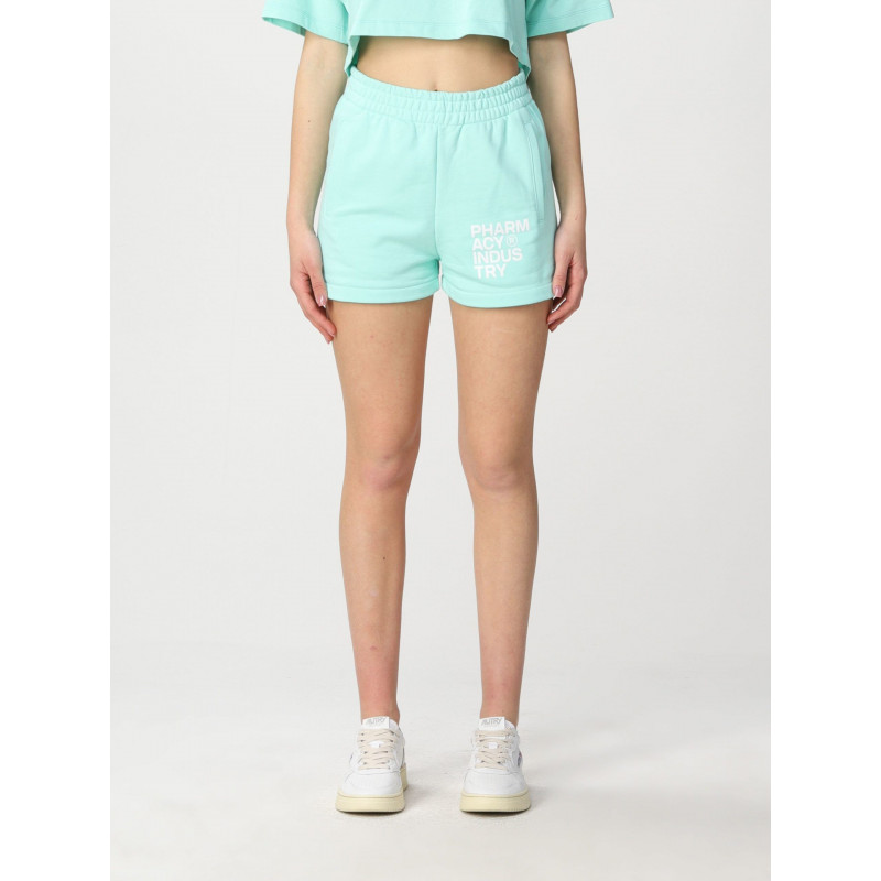 Pantaloncini in cotone verde - S