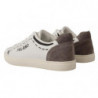 Scarpe da ginnastica casual LOVE in pelle bianca grigia - EU39.5/US6.5